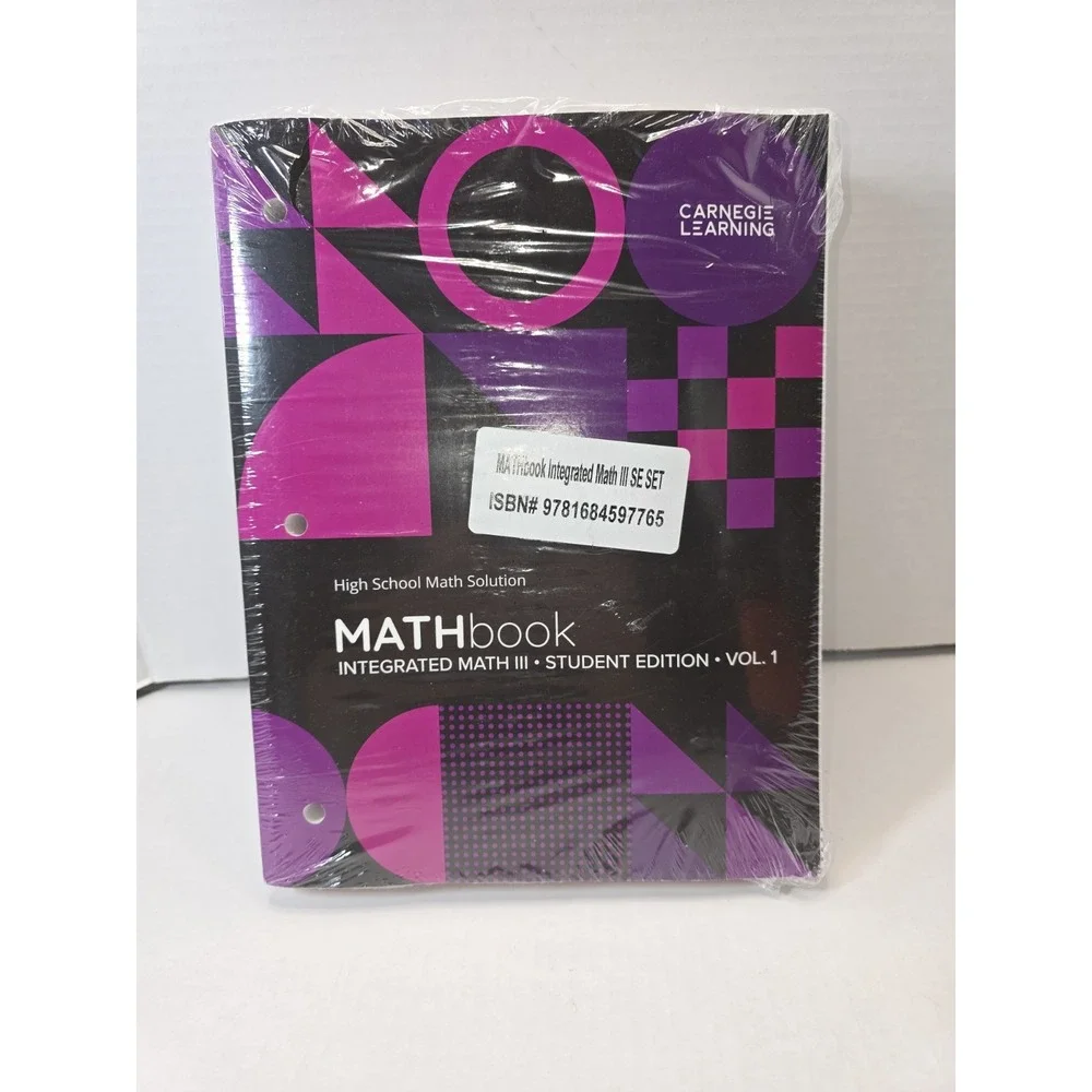 High School Math Solution MATHbook Integrated Math III Vol 1&2 Student Edition